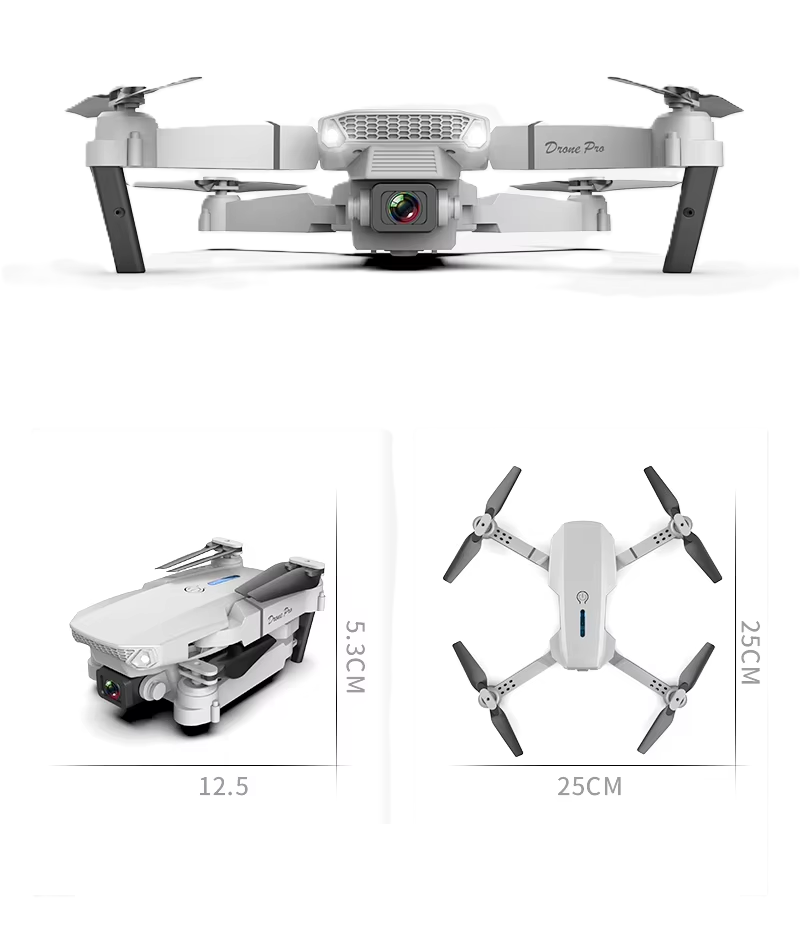 Mini Drone E88 4K HD Cámara 4 Ejes Plega